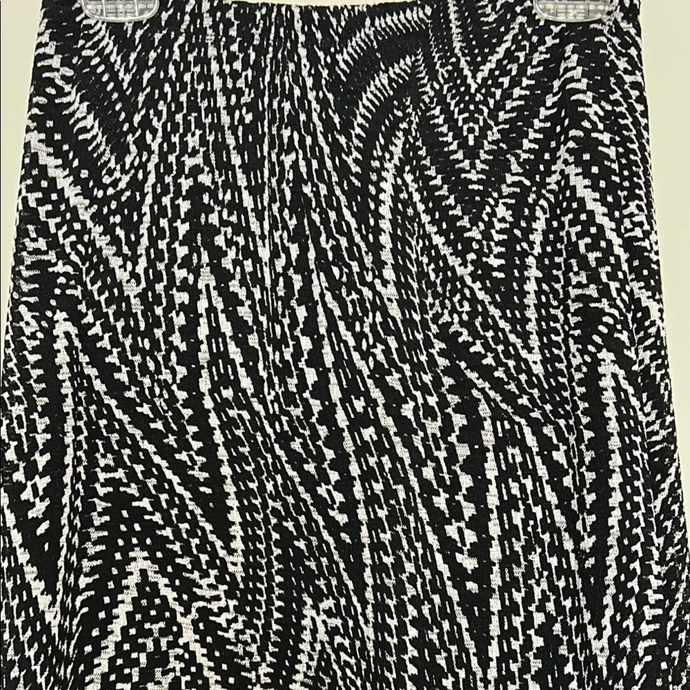 Bobeau Black & White Partially Lined Maxi Skirt - Picture 3 of 10